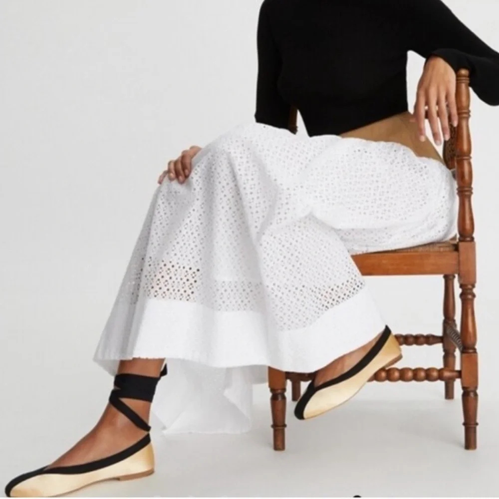 New TORY BURCH Herringbone Wrap Ballet Flats